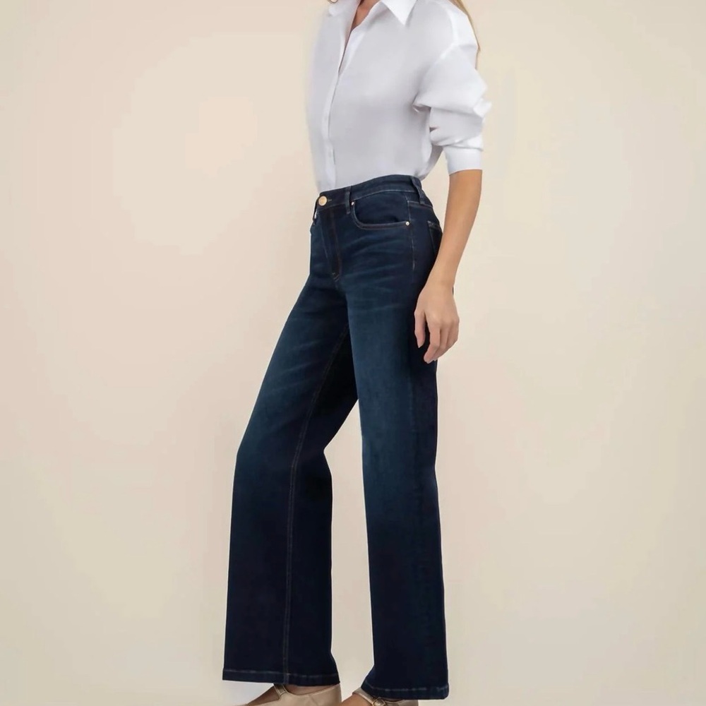 Kut from the Kloth Dark Indigo Wide Leg Jeans